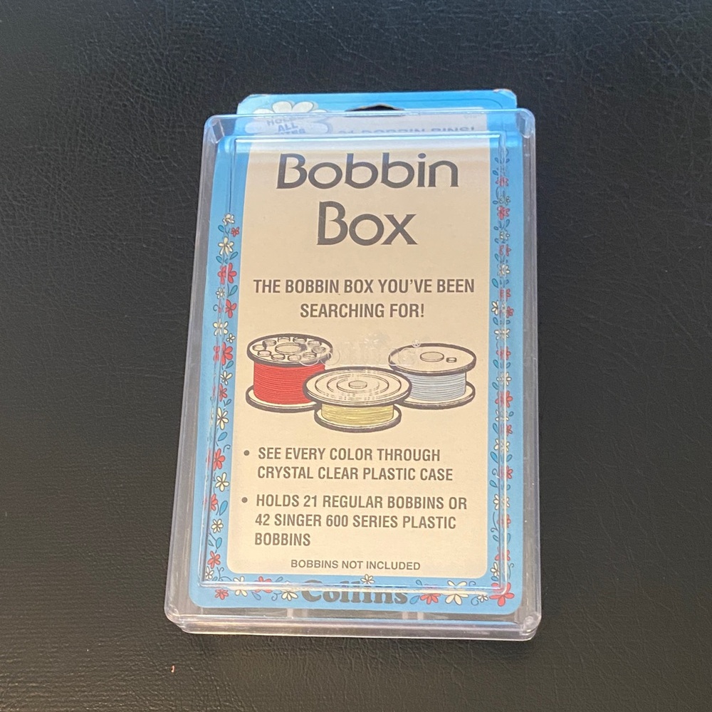 Clear Bobbin Box - Blue